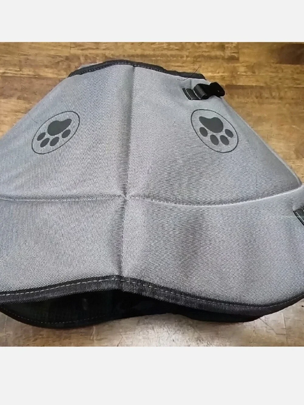 Soft Gray Inflatable Recovery Collar for Dogs - Comfortable Post-Op E-Collar
